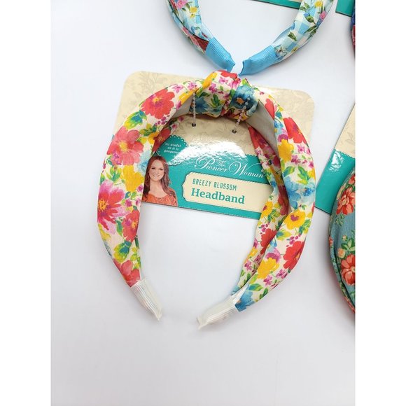 Pioneer Woman Complete Set of 4 New Headbands Heritage Breezy Vintage Rose - Picture 5 of 7